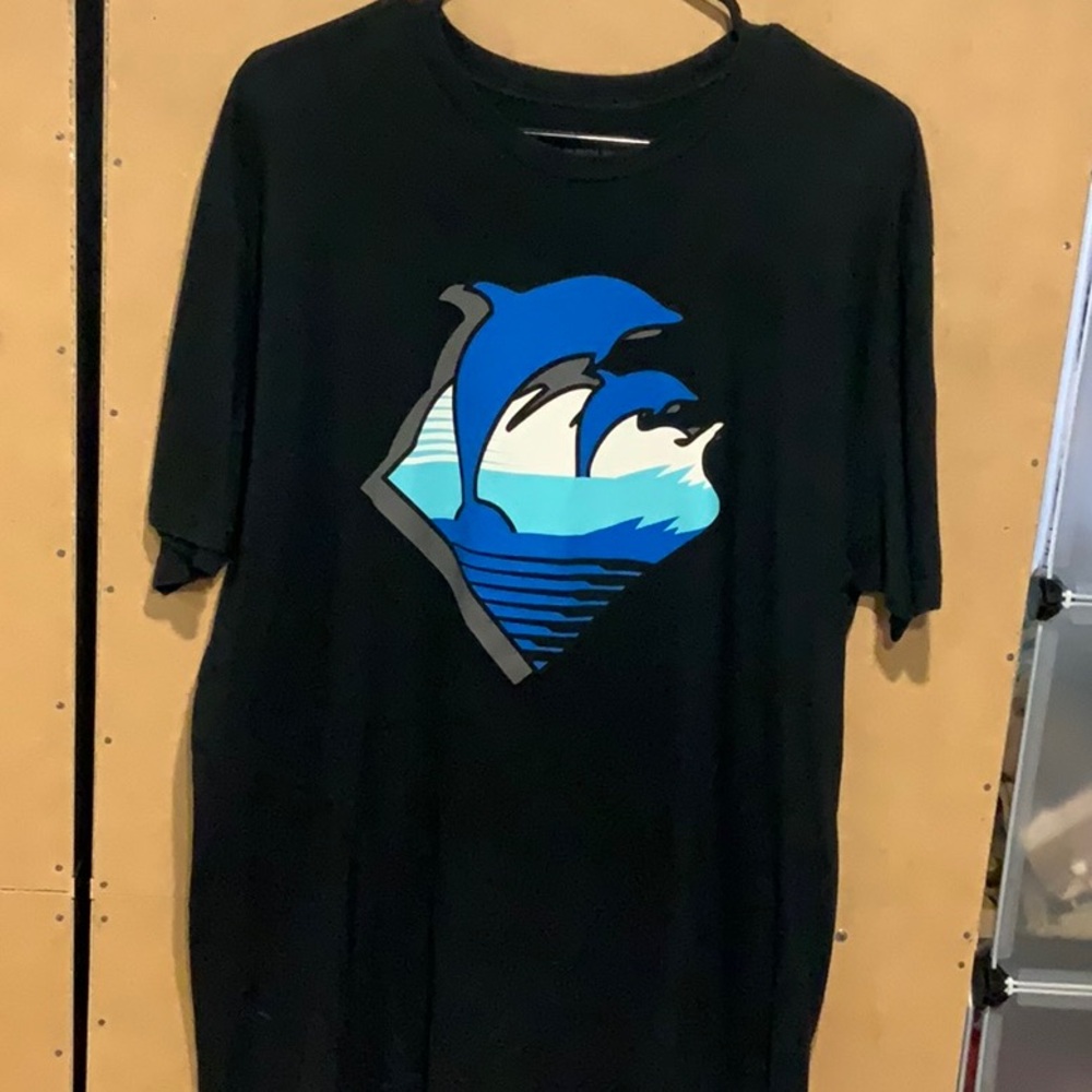 Pink Dolphin Logo Emblem Tee